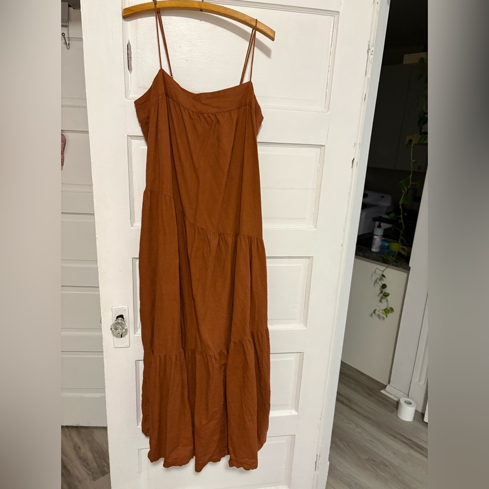 Abercrombie & Fitch Linen blend maxi dress